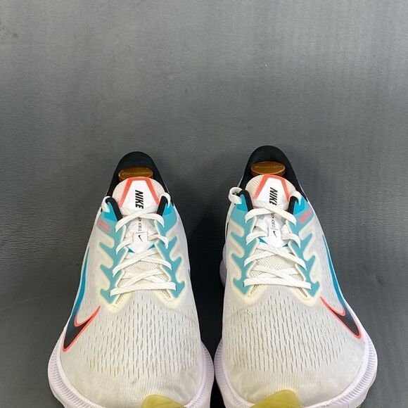 Nike Air Zoom Winflo 7 'Flash Crimson Aqua' sneaker shoes mens size 12 - Picture 2 of 8